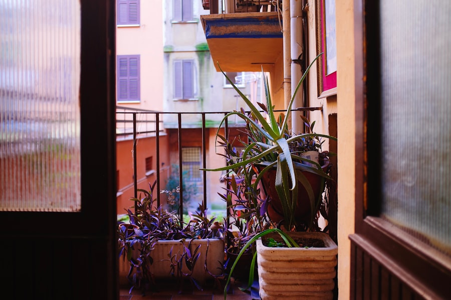 Photo cozy balcony garden